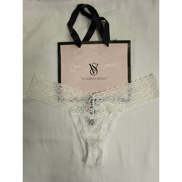 Victoria’s Secret Vintage Sheer Lace Thong Panty – White – Size OS – 2013 - Picture 2 of 3